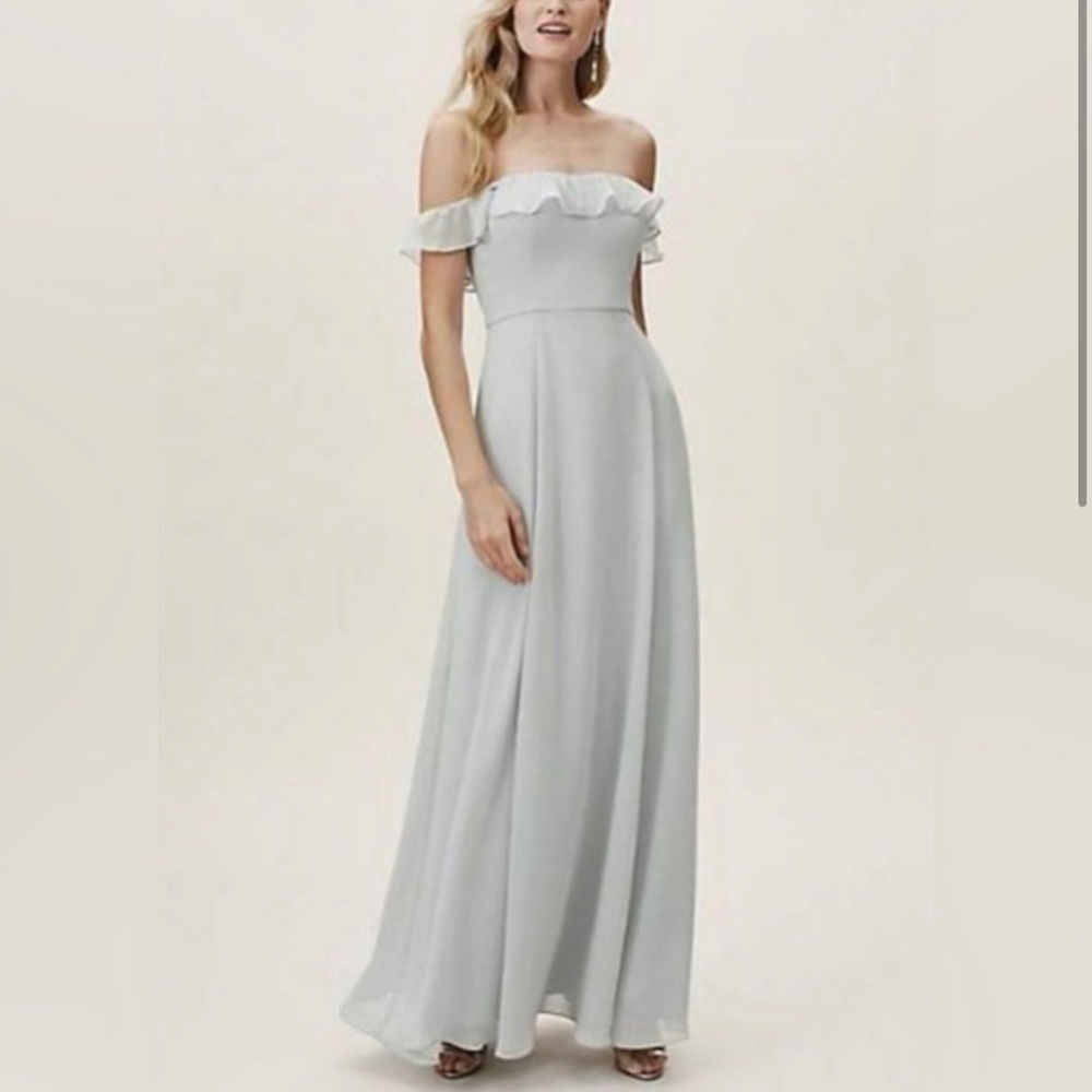 BHLDN US size 4 Macau dress in color Fog. Brand new with tags